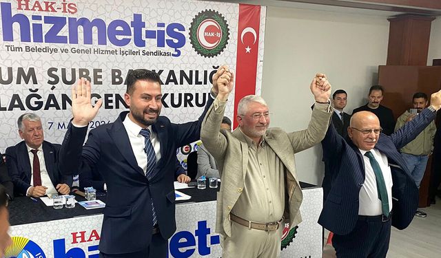 Hizmet-İş Çorum Şube Başkanı Mustafa Şahin oldu