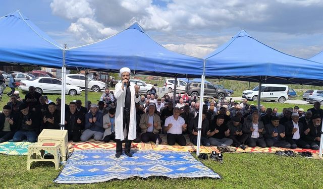 Boğazkale’de yağmur ve şükür duası yapıldı