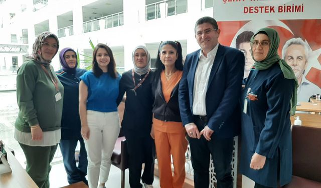 Sağlık-Sen'den hastane çalışanlarına ziyaret