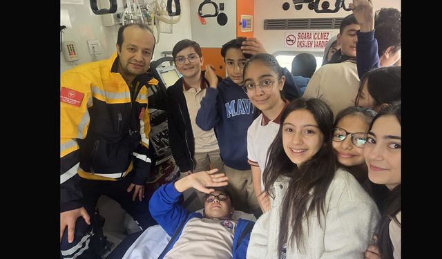 Çorum’da öğrencilere ambulans eğitimi! CPR ve Heimlich uygulaması yoğun ilgi gördü