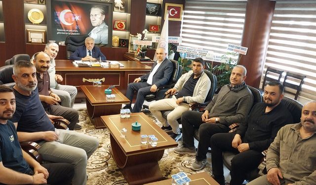 Abdullah Uyar'dan Recep Gür’e hayırlı olsun ziyareti