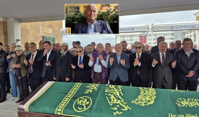 Çorum'un asırlık çınarı Dr. Rıfat Patır toprağa verildi