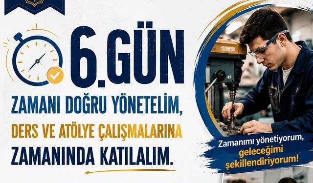 Çorum’da öğrenciler zamanı yönetmeyi öğreniyor