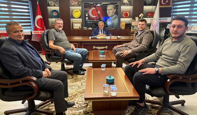 ÇESOB Başkanı Gür’e hayırlı olsun ziyareti sürüyor