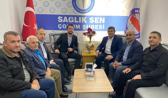 Bayat'tan Ahmet Saatci’ye hayırlı olsun ziyareti