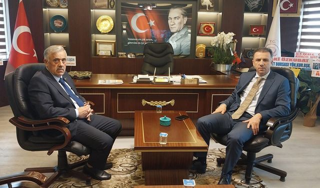 Başsavcı Bektaş’tan ÇESOB Başkanı Gür’e ziyaret