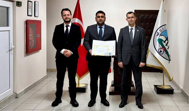 Kaymakam Yüce’den sağlık yöneticilerine başarı belgesi