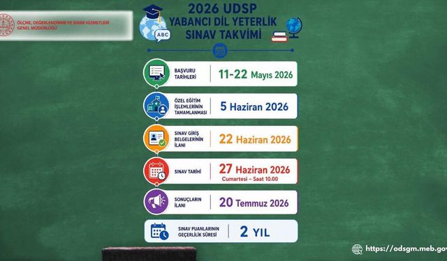 2026 UDSP yabancı dil sınavının tarihi değişti