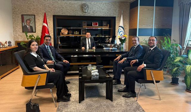 Eczacı Odası heyetinden SGK İl Müdürü Göncü’ye ziyaret