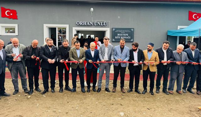 Boztepe Köyü’nde taziye evi hizmete açıldı