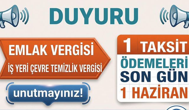 İskilip Belediyesi’nden vergi ödemesi hatırlatması