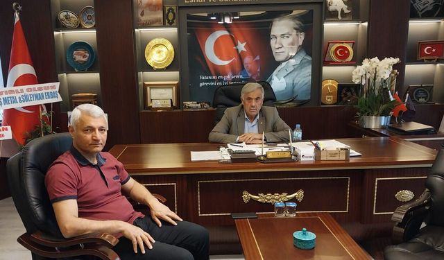 Karadeniz Birlik Müdürü İnce’den Başkan Gür’e hayırlı olsun ziyareti