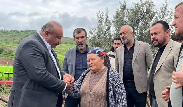 Sungurlu Ziraat Odası’ndan hortum felaketinin yaşandığı köye ziyaret