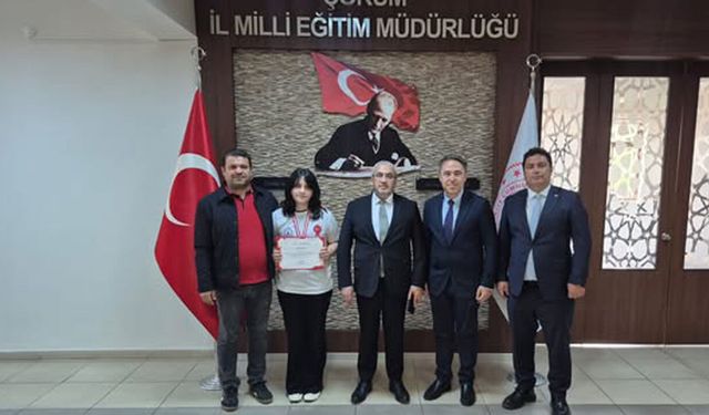 Çorumlu öğrenci TÜBİTAK başarısıyla Türkiye finallerine yükseldi