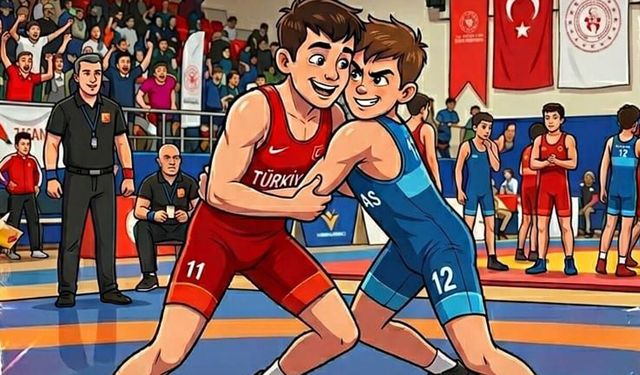 Çorum’da Anadolu Yıldızlar Ligi güreş il seçmesi heyecanı