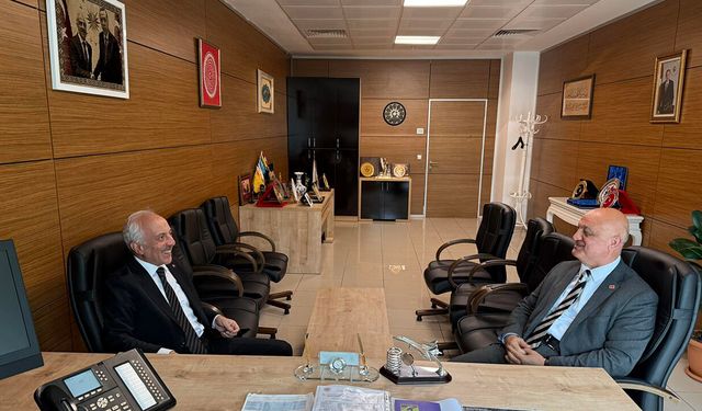 Zeki Gül, hemşehrisi Salim Çoruk’u Bakanlıkta ağırladı