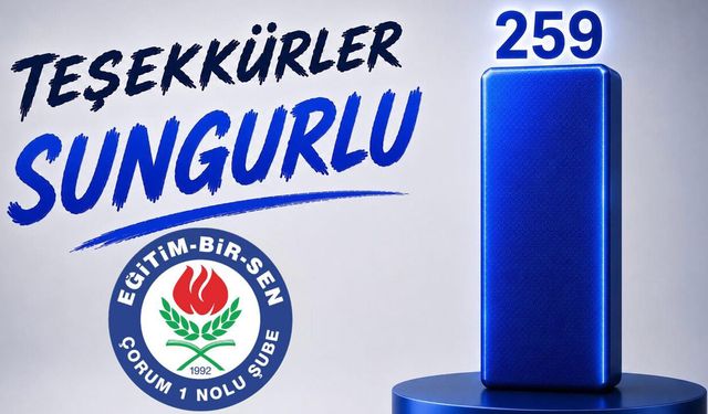 Eğitim-Bir-Sen'den Sungurlu Teşkilatı’na teşekkür