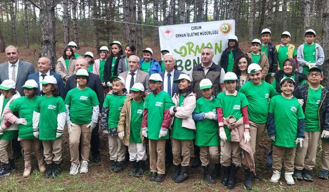 “Orman Benim” kampanyası Çorum’da geniş katılımla gerçekleştirildi