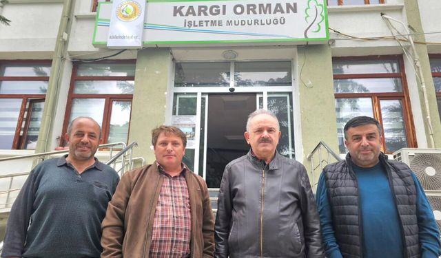 Kastamonu eski Orman Bölge Müdürü  Sönmezoğlu’ndan Ali Kabaoğlu’na ziyaret
