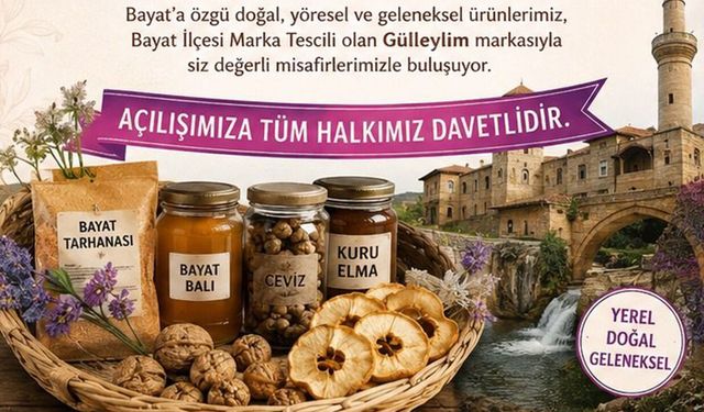 Bayat’ta yöresel ürünler kooperatifi açıldı