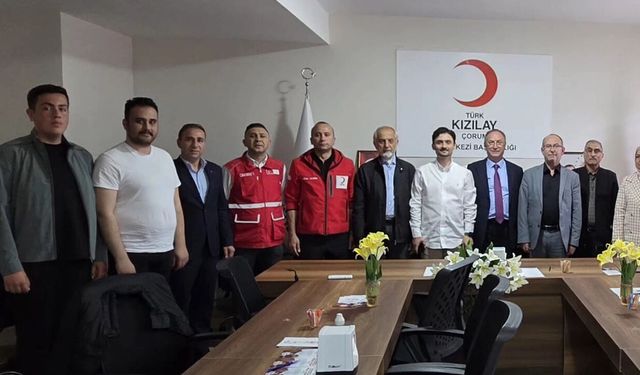 Alaca Kızılay ekibi il koordinasyon toplantısına katıldı