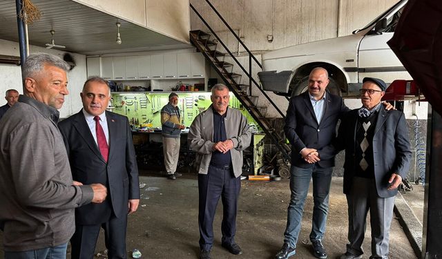 AK Parti İl Başkanı Alar’dan Alaca sanayi esnafına bayram ziyareti