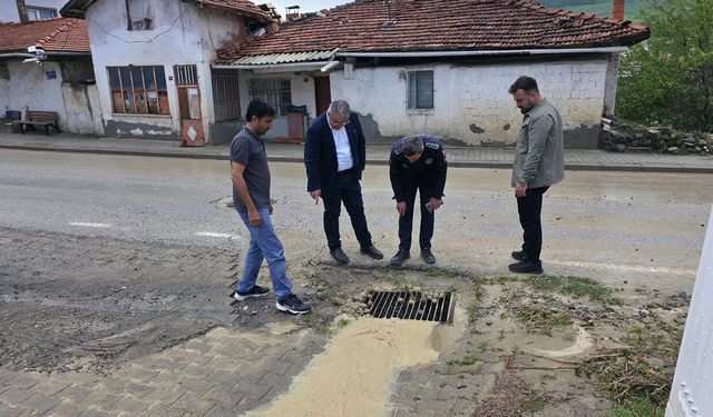 Bayat’ta aşırı yağış sonrası ekipler sahaya indi