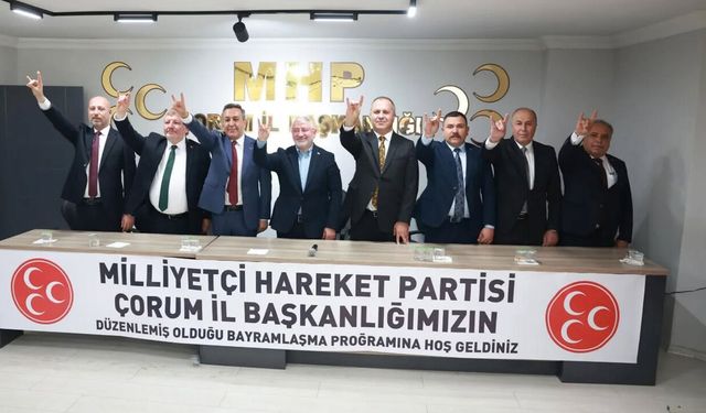Çorum'da MHP bayramlaşmasına rekor katılım! Kongre süreciyle ilgili dikkat çeken açıklama