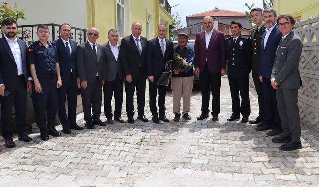 Şehit ailesi ve gazilere bayram ziyareti