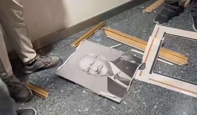 CHP Genel Merkezi’nde mutlak butlan protestosu: Kılıçdaroğlu’nun fotoğrafı indirildi