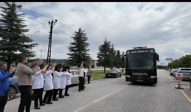 Arca Çorum FK, final maçı için Konya’ya uğurlandı
