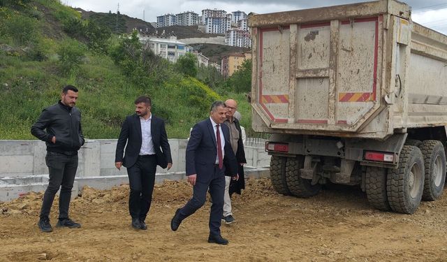 İskilip’te yapımı süren spor kompleksi incelendi