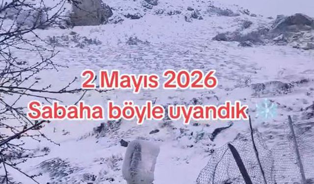 Osmancık’ta Mayıs ayında kar sürprizi