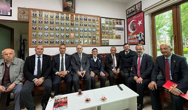CHP heyetinden Muharip Gaziler Derneği’ne ziyaret