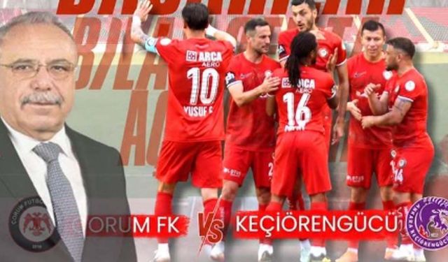 İsmail Çetinkaya’dan Çorum FK’ya destek mesajı