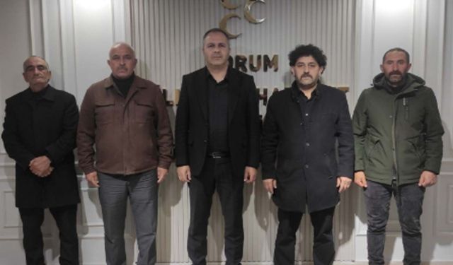Hüseyin Yavuz ve beraberindeki heyet, MHP’yi ziyaret etti