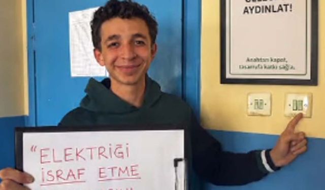 Çorum Mesleki Eğitim Merkezi öğrencilerinden çevre bilinci etkinliği