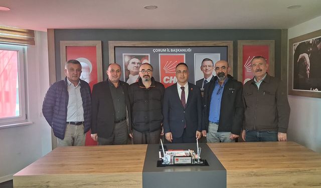 Alaca Büyük Keşlik Köyü Derneği’nden CHP ziyareti