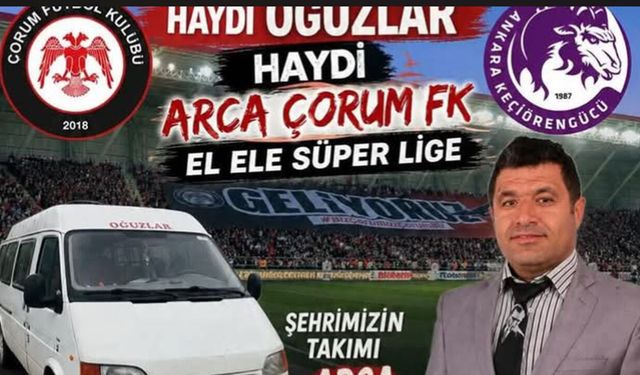 Oğuzlar’da Çorum FK için ücretsiz ulaşım desteği
