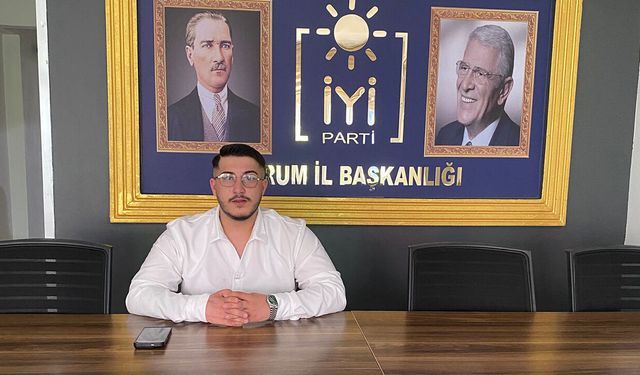 İYİ Parti Çorum İl Gençlik Kolları Başkanı Ayberk Cebe istifa etti