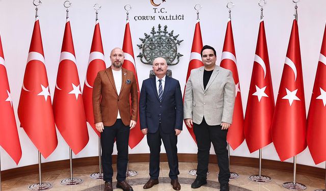 Makina Mühendisleri Odası'nın yeni yönetiminden Vali Çalgan'a ziyaret