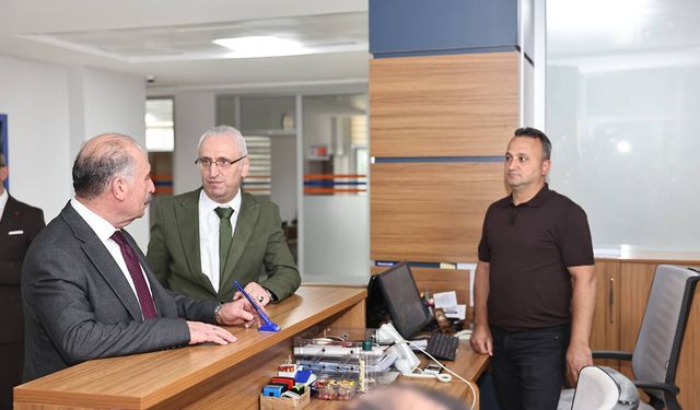 Vali Ali Çalgan’dan Kadastro Müdürlüğü’ne ziyaret