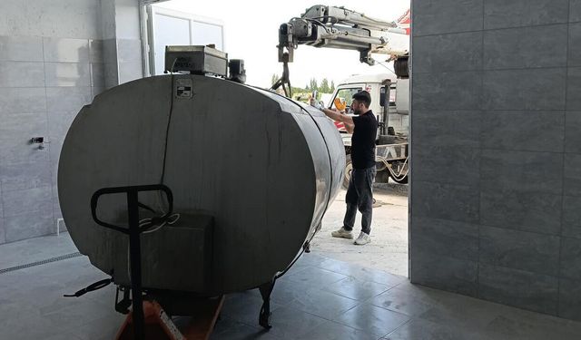 Laçin'de süt toplama merkezi hizmete açıldı