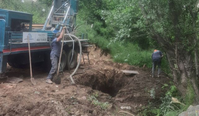 Arpalık Köyü’nde içme suyu için sondaj çalışması başladı