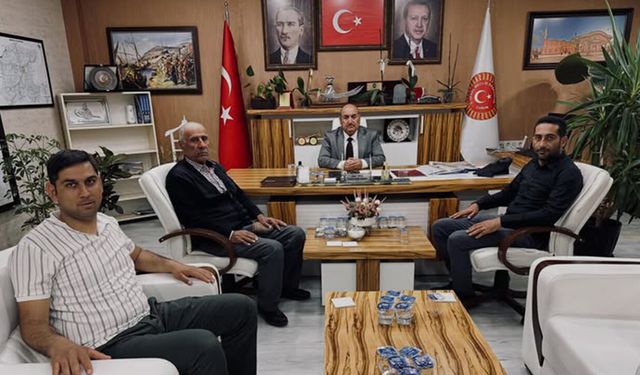 Salur Köyü'nden Duran Bıyık’a hayırlı olsun ziyareti