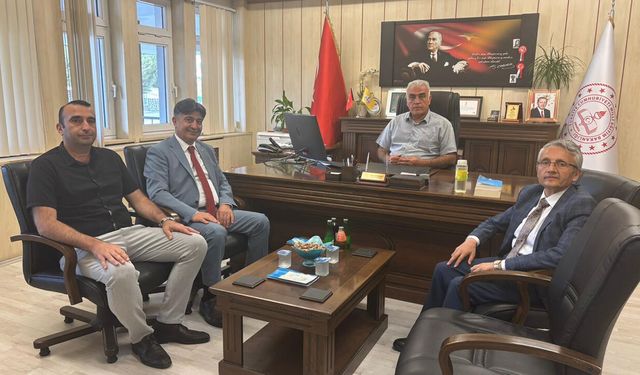 İlçe Milli Eğitim Müdürü İdris Makineci'ye ziyaret