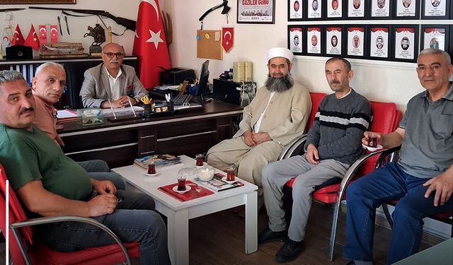 Şehit aileleri ve gaziler derneğine anlamlı ziyaret