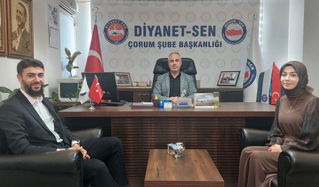Türkiye birincisi Yağmur Elif Saraç'a Diyanet-Sen'den tebrik