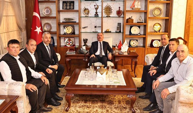 Mecitözü Süt Üreticileri Birliği'nden Vali Ali Çalgan'a ziyaret