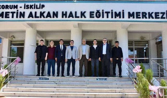 İskilip'te yıl sonu sergisi ziyaret edildi